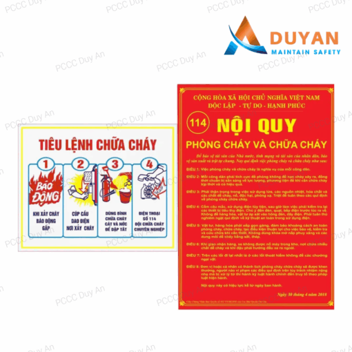 Bộ Nội Quy Tiêu Lệnh PCCC, Bảng Tiêu Lệnh 02