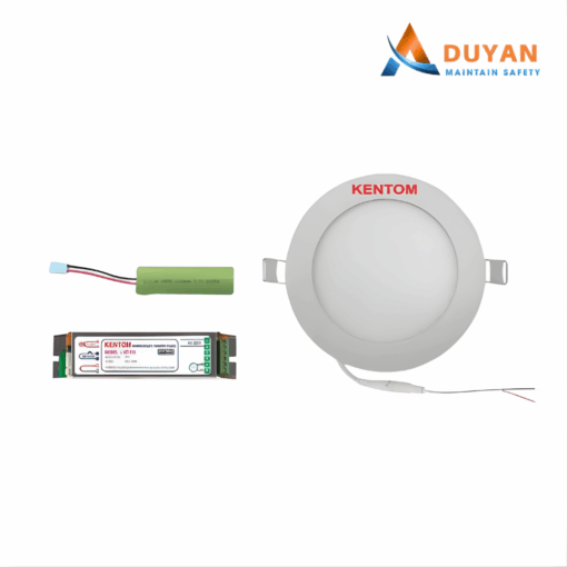 Đèn sự cố âm trần 6W-9W Kentom nguồn ngoài 05