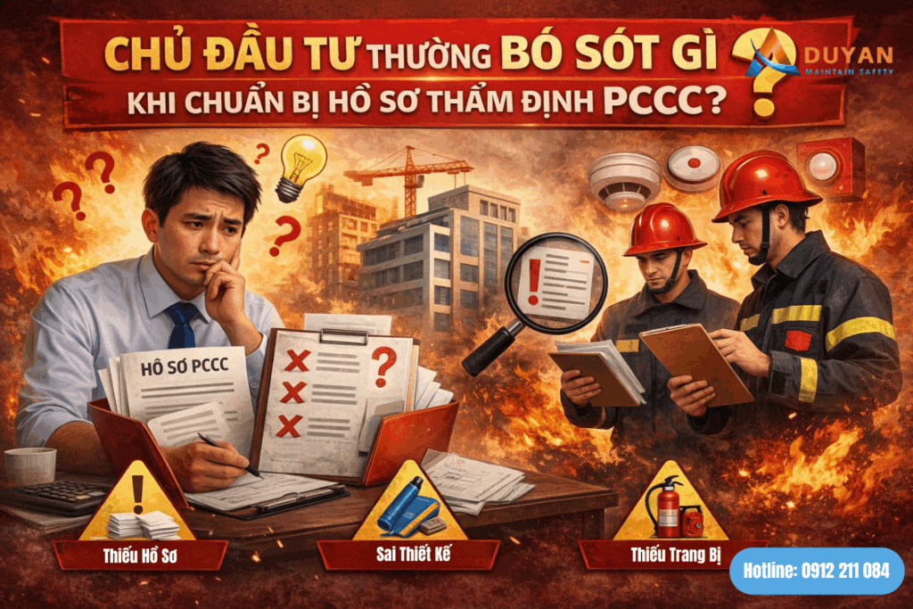Các lỗi thường bỏ sót của chủ đầu tư khi làm hồ sơ thẩm định PCCC 01