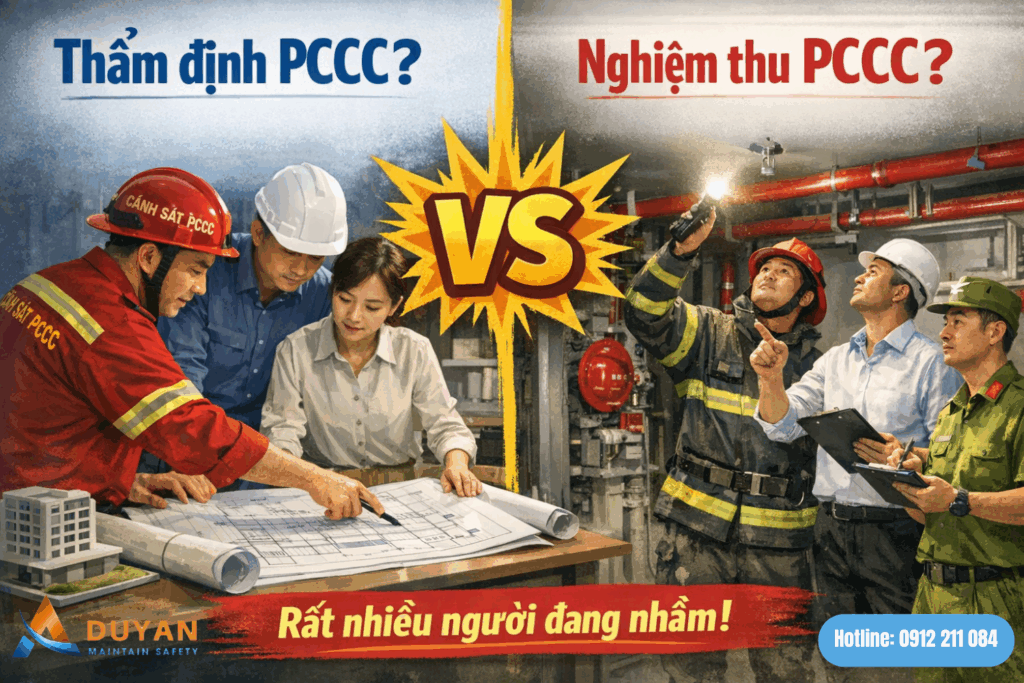 Thẩm định PCCC khác gì Nghiệm thu PCCC 01