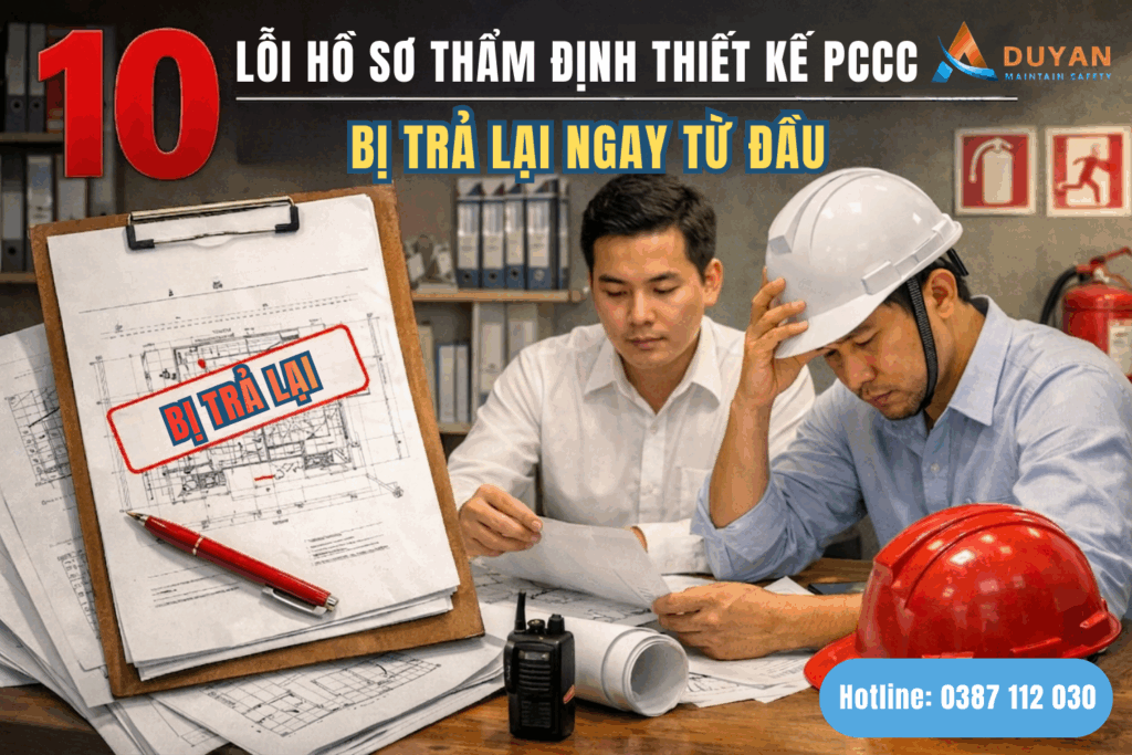 10 lỗi hồ sơ thẩm định thiết kế pccc bị trả ngay lần đầu 01