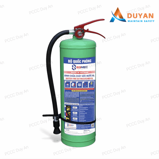 Bình chữa cháy gốc nước 6L Bộ Quốc Phòng 83MEC 01