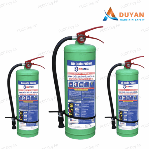 Bình chữa cháy gốc nước 6L Bộ Quốc Phòng 83MEC 02