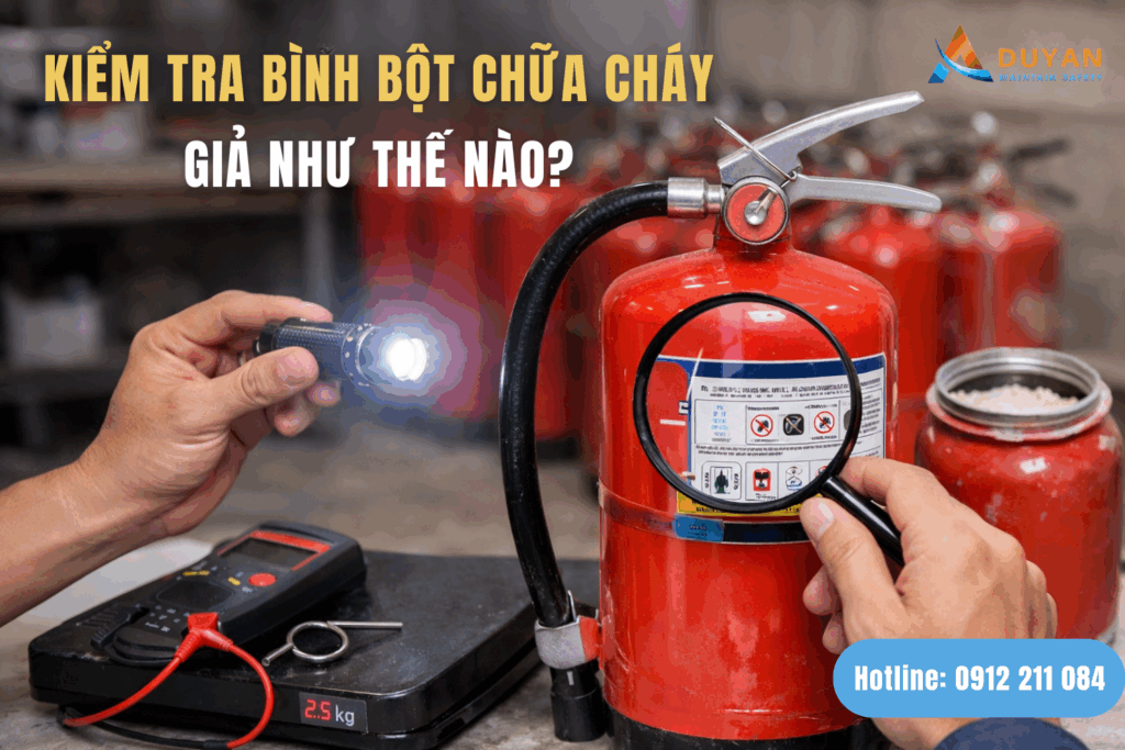 Kiểm tra bình bột chữa cháy giả như thế nào 01